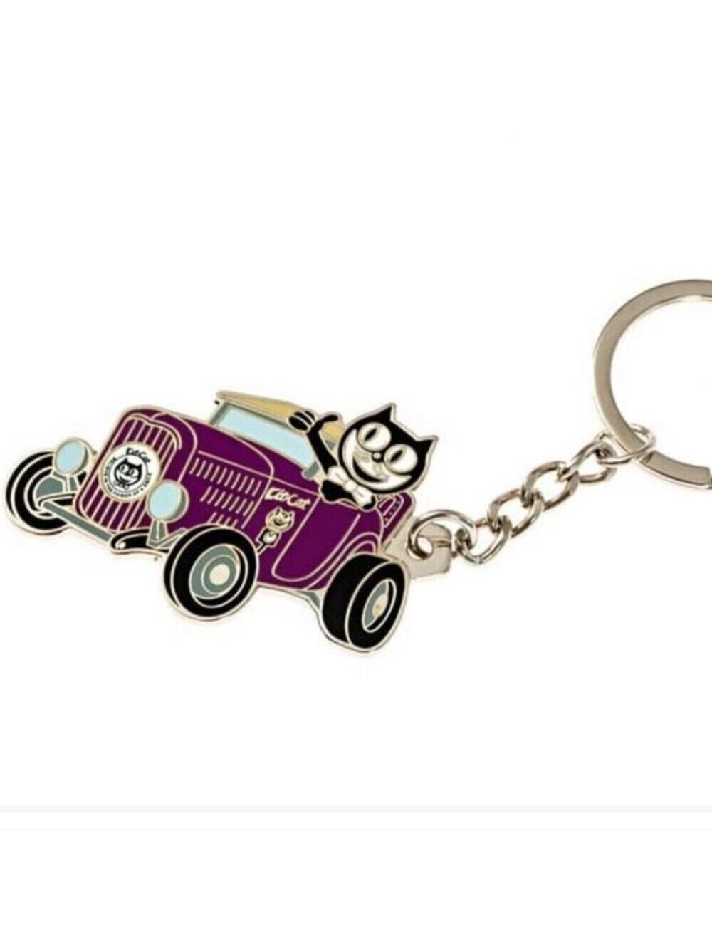 Kit-Cat Klock Purple Roadster Keychain